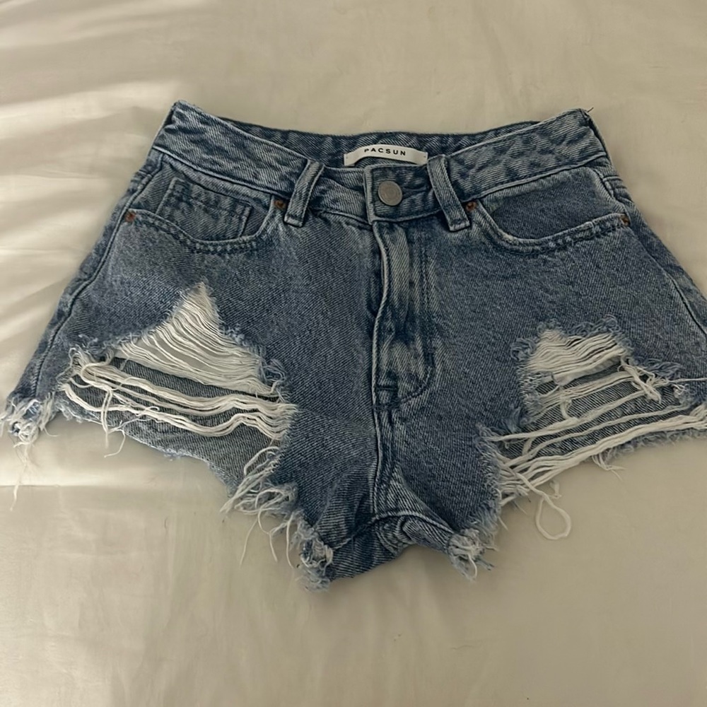 Pacsun Women's Blue Denim Shorts